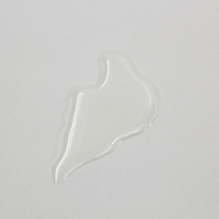 Abstract white line drawing on a light gray background